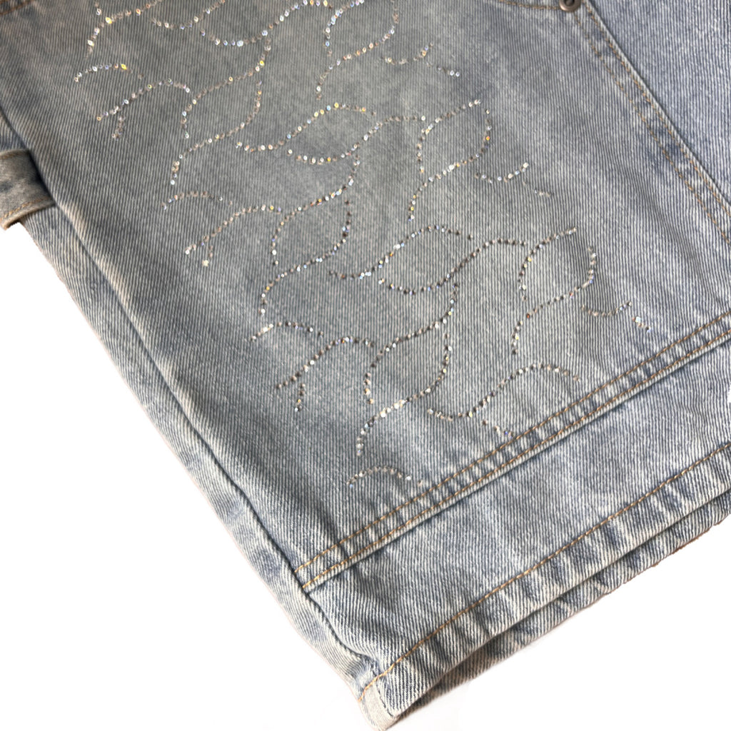 Novacaine DNA Carpenter rhinestone shorts