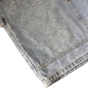 Novacaine DNA Carpenter rhinestone shorts