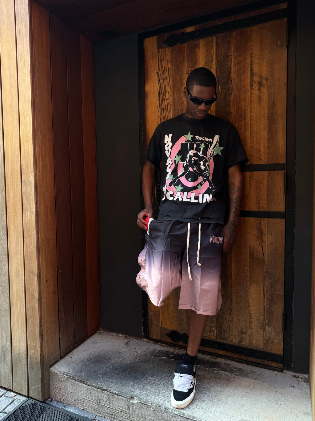 Novacaine Ombré Snap Shorts