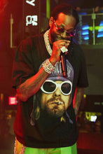 Load image into Gallery viewer, Novacaine Kurt cobain tee black/ purple
