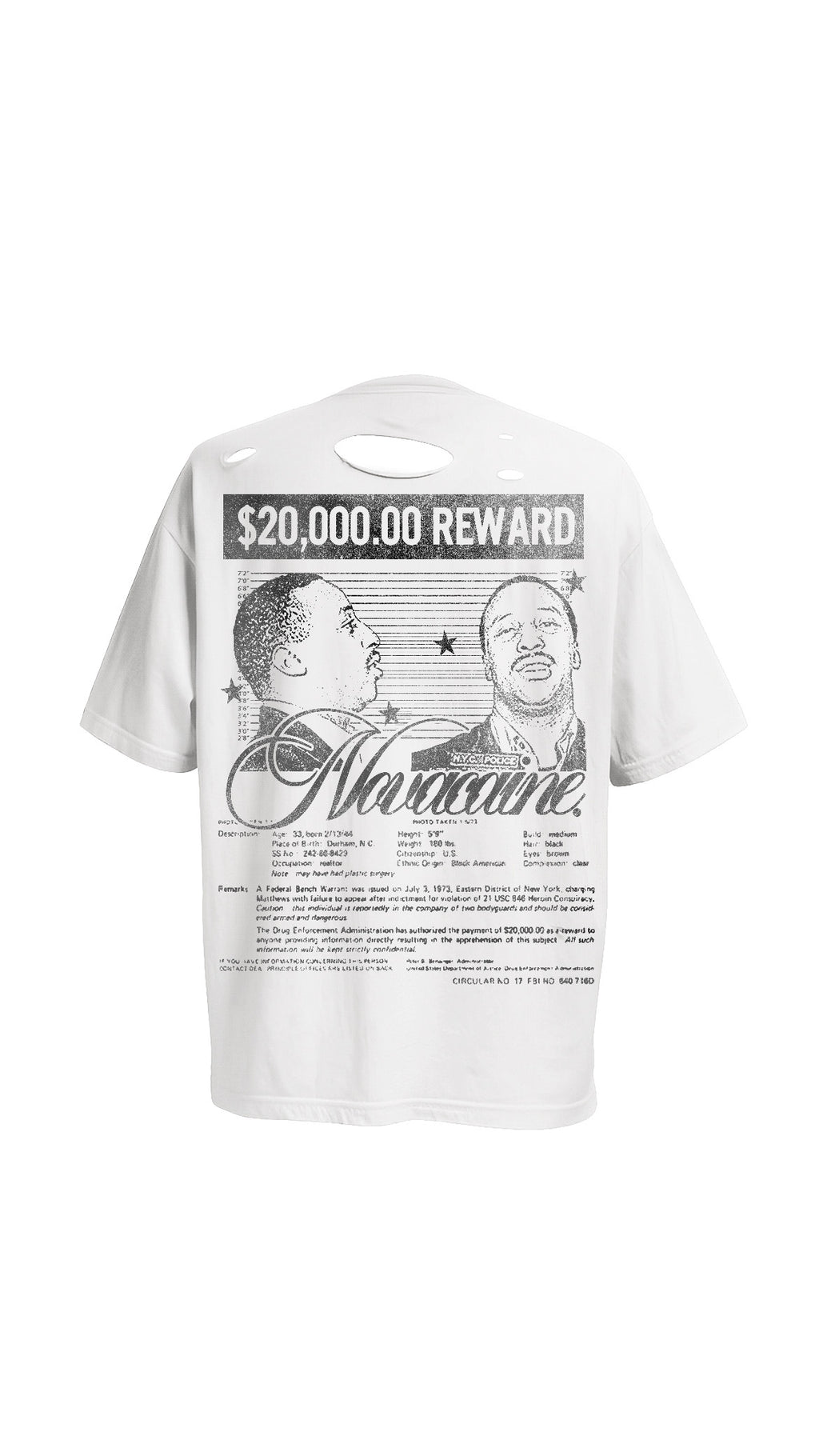 Novacaine Frank Matthew tee