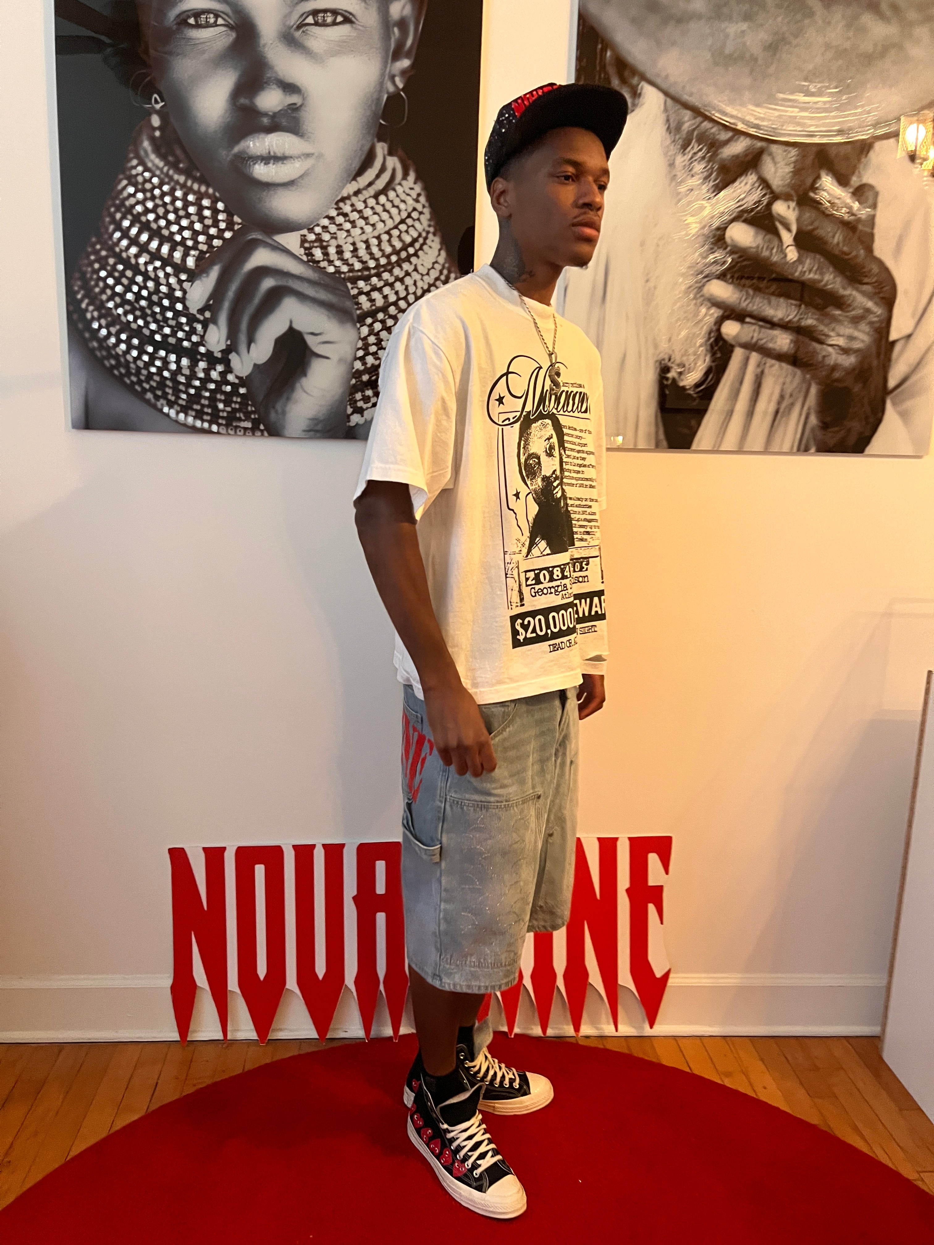 Novacaine DNA Carpenter rhinestone shorts