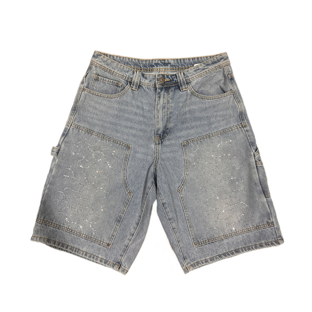 Novacaine DNA Carpenter rhinestone shorts