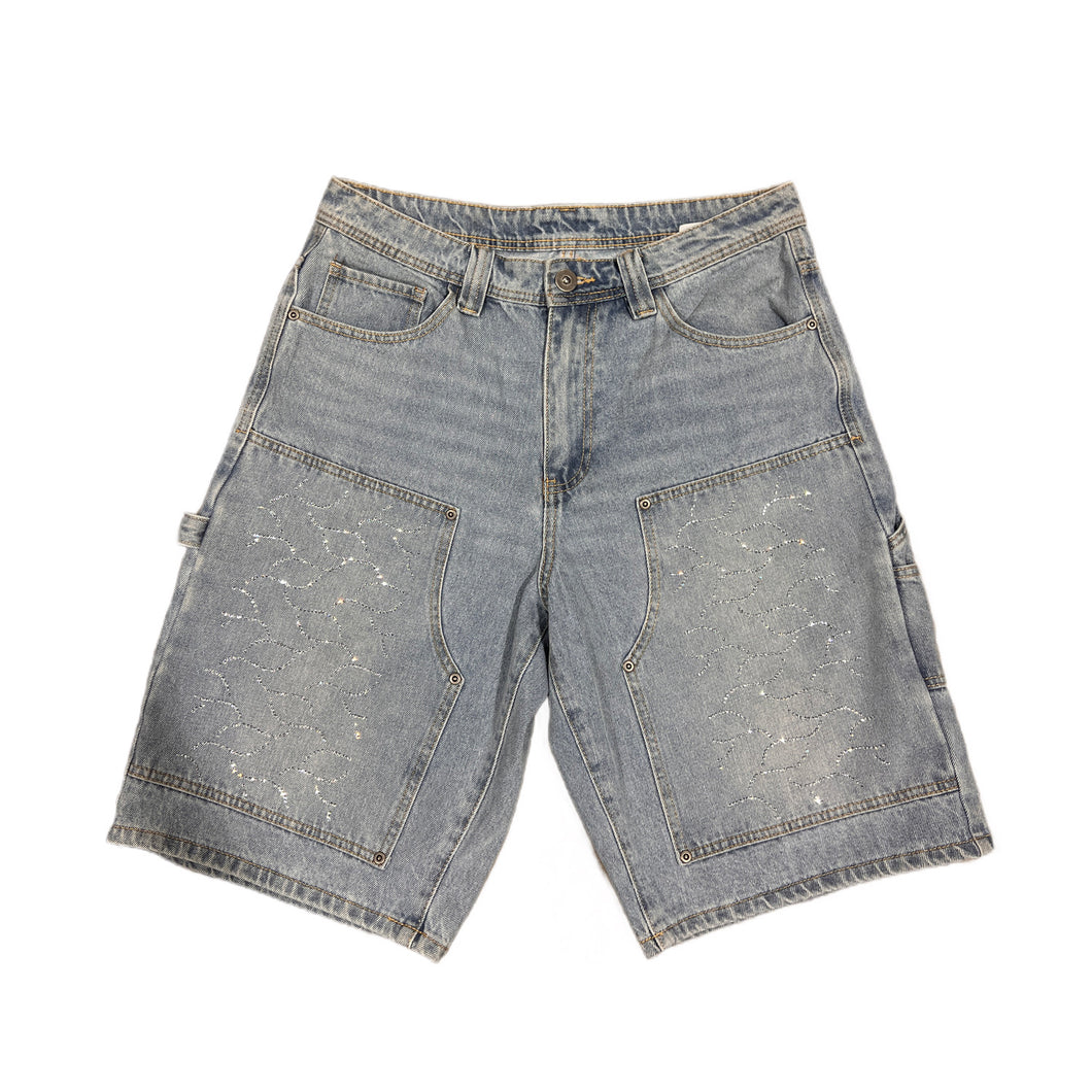 Novacaine DNA Carpenter rhinestone shorts