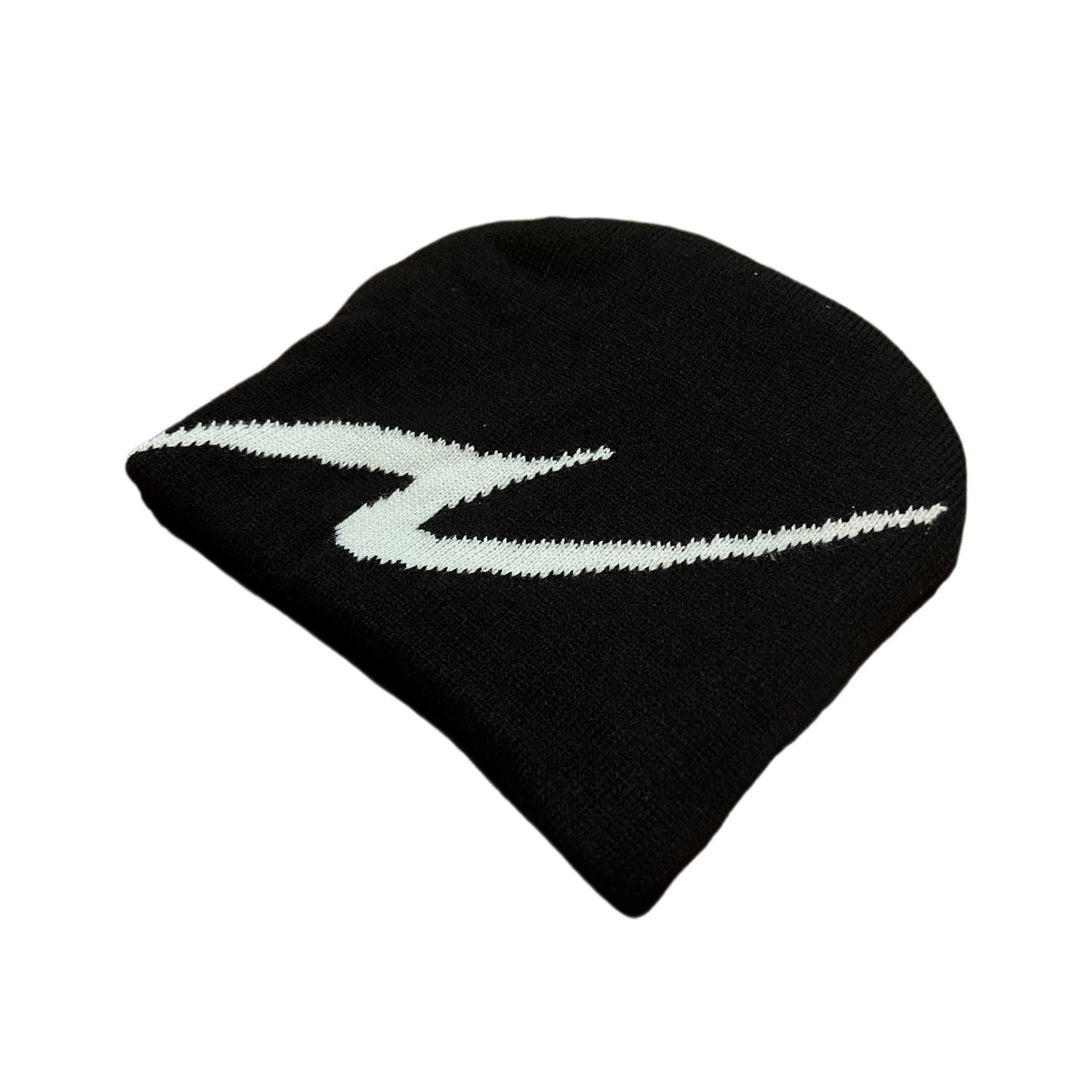 Novacaine Black Split knit beanie