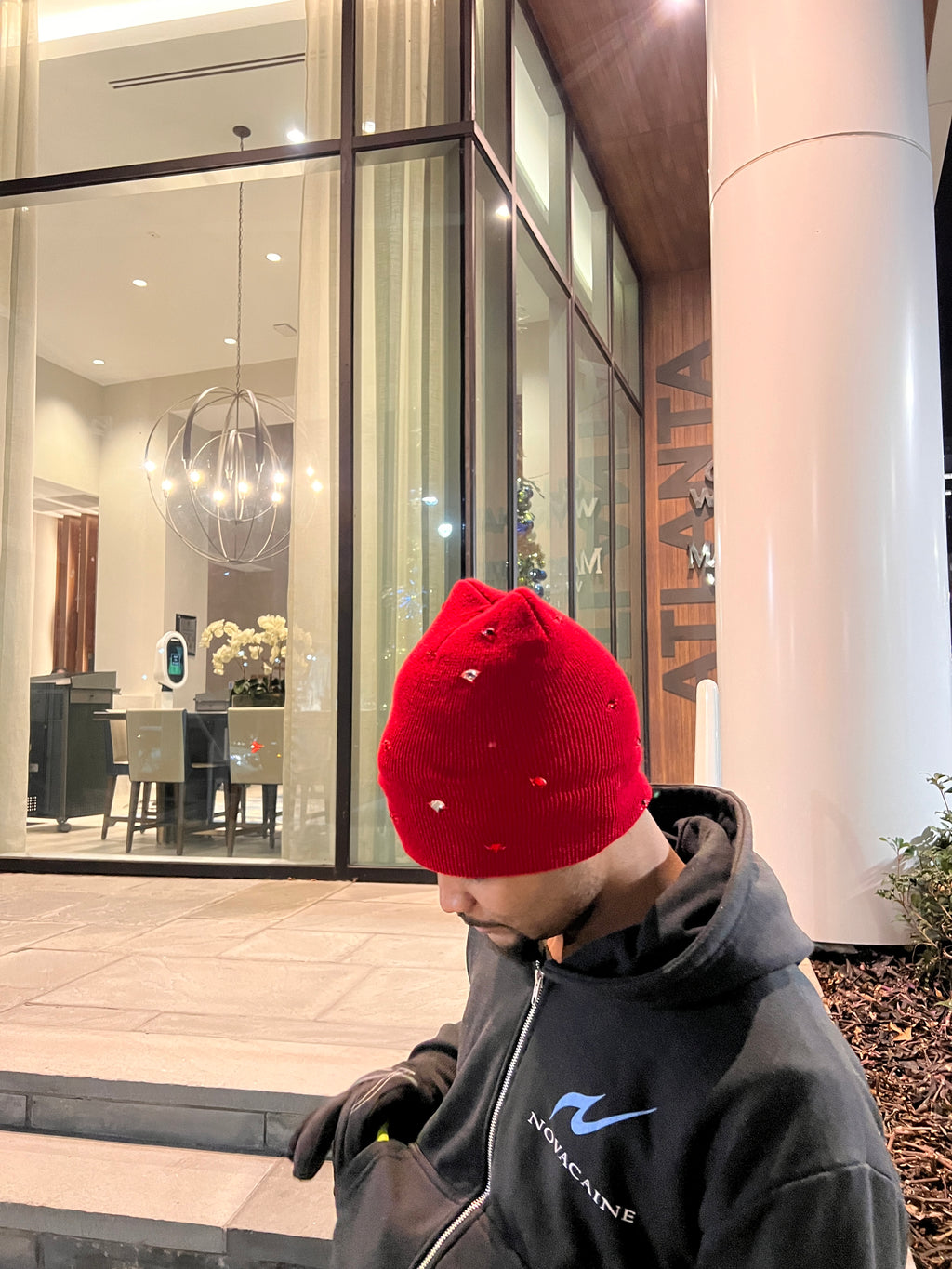 Red diamond tear’s skully