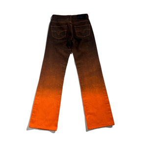 Novacaine Orange gradient Snap denim