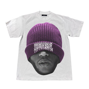 Novacaine white/purple skully T-shirt