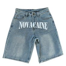 Load image into Gallery viewer, Novacaine Rhinestone denim shorts
