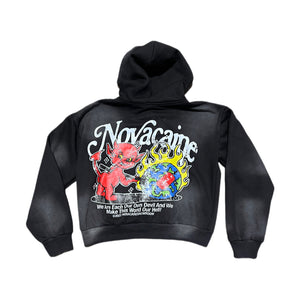 Novacaine Black little devil hoodie