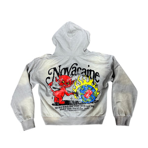 Novacaine grey little devil hoodie